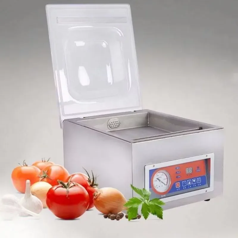 Benchtop Vacuum Sealer, Commercial Packaging Sealer, Food Aluminum Foil Bags, Vacuum Sealing and Heat Sealing