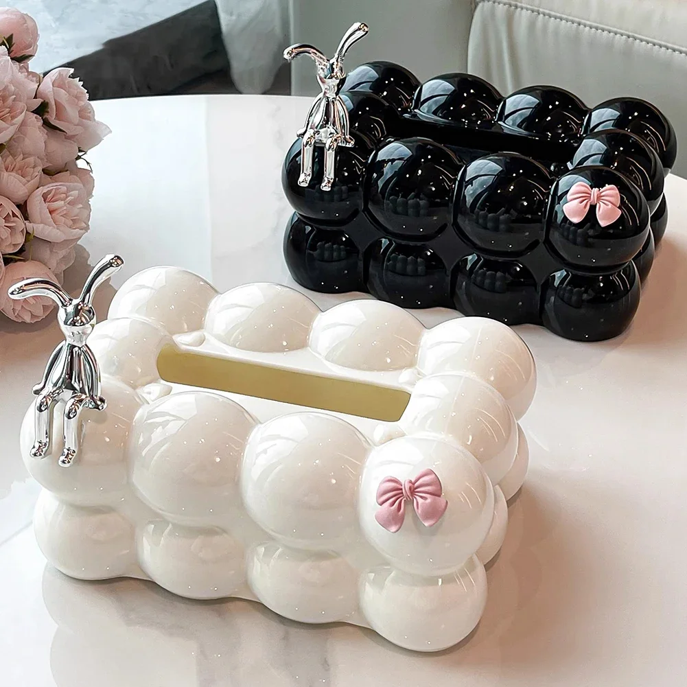 

Bubble Tissue Holder Minimalist Paper Storage Box Creative Cotton Candy Tissue Cover Home Decoration