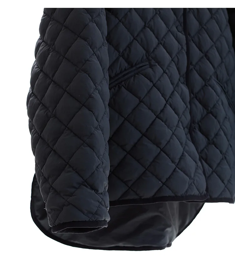 Large-Scale Turtle Back Style 90% White Duck down Lightweight Classic Quilted Pattern down Jacket 2025 Autumn Winter New Top