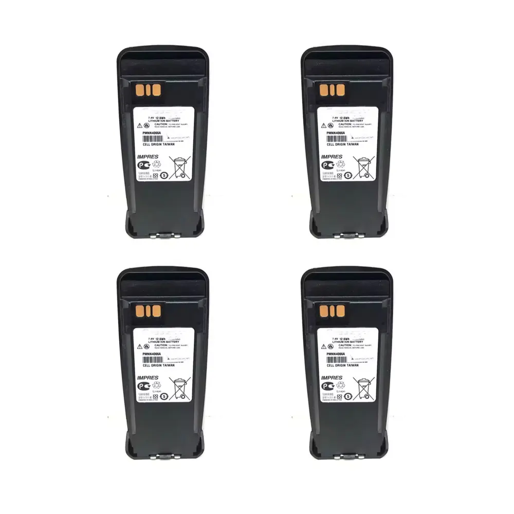 

4pcs 1800mah Lithium-ion battery for Motorola PMNN4066A PMNN4065 Xirp8200 Xirp8268 Xirp8260 XPR6300 XPR6350 XPR6380 Thin battery