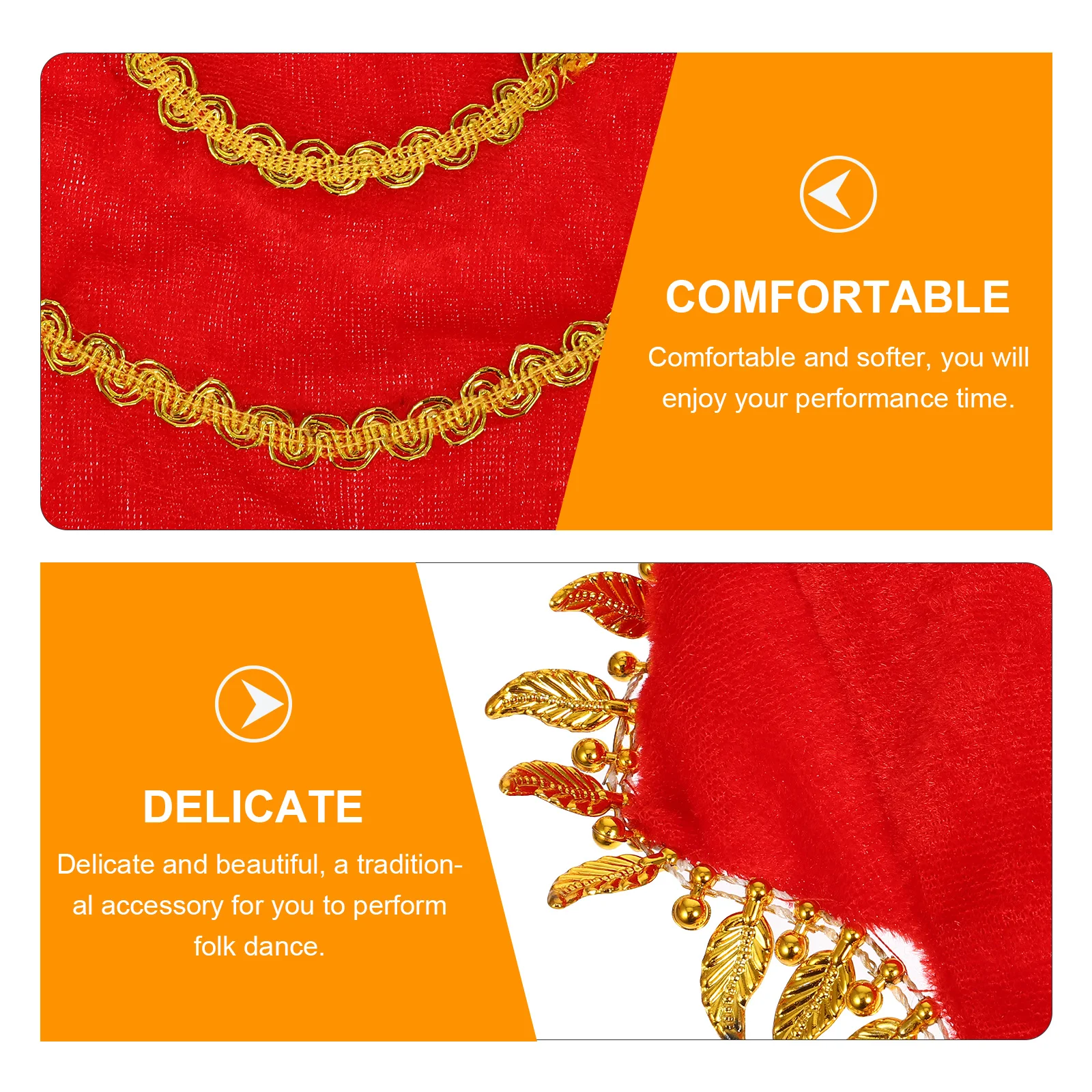 4 szt. Śmieszne czerwone chustki do tańca chińskiego, rekwizyty sceniczne, chustki do tańca na festiwal, imprezę, występ.