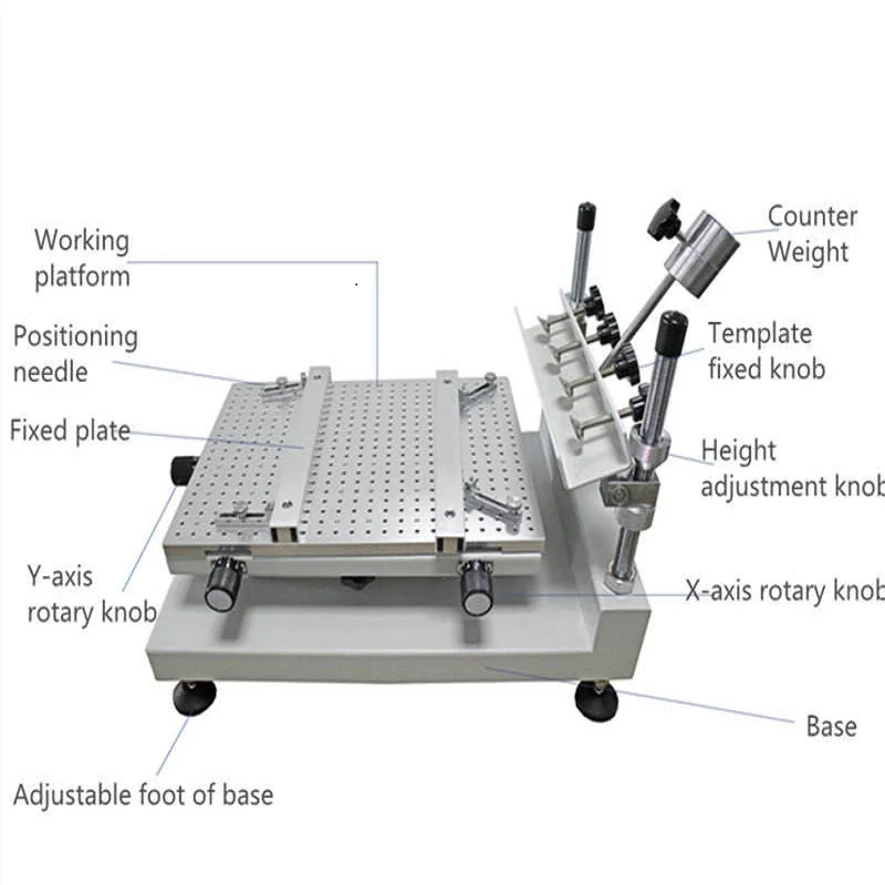 Factory Supply High Precision LED Assembly Line SMT Stencil Printer Solder Paste PCB Screen Printing Machine
