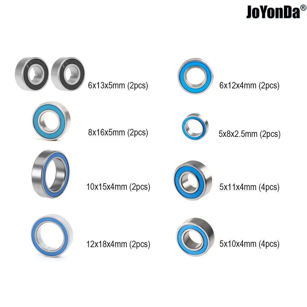 

20pcs Ball Bearing KIT Metric Rubber Sealed on Two Sides for RC Traxxas Revo® 1/10 Scale 4WD Monster Truck #53097-3