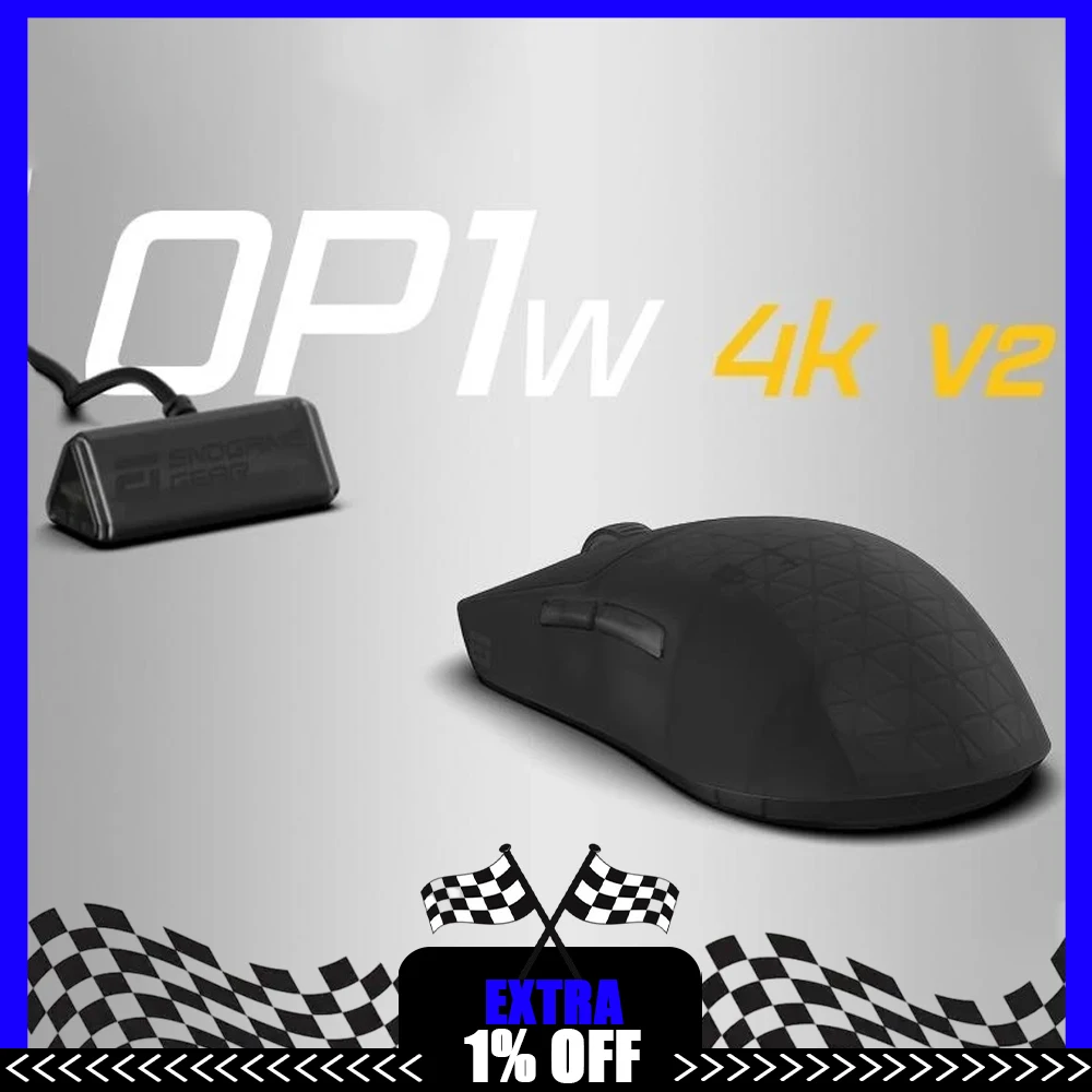 Игровая мышь Endgame Gear OP1w 4K V2, беспроводная, двухрежимная, с сенсором Paw3950, частотой опроса 4000 Гц, легкая, для ПК, аксессуары для ПК