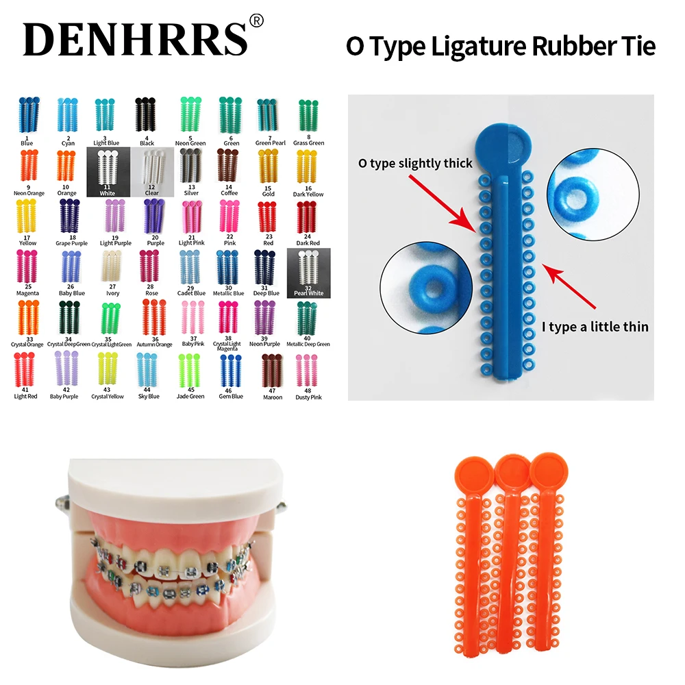 

40Sticks/Pack 1040Pcs Latex Free More El/a/s/t/ic O Type Rubber Tie