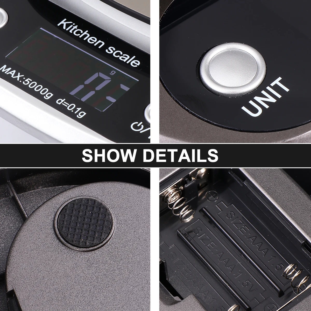 

Kitchen Scale Electric Scales Food Precision Cooking Weight Pocket Digital Number