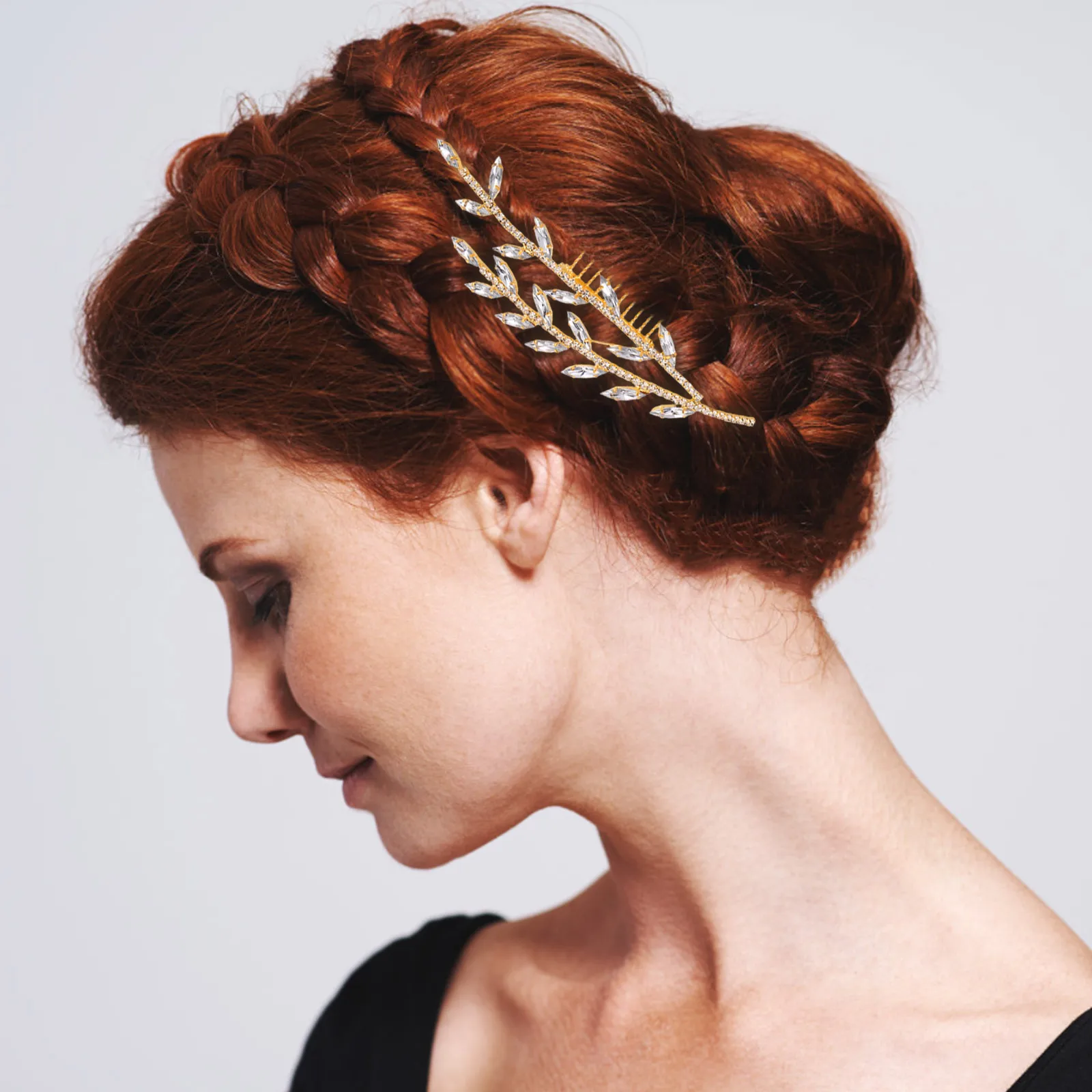 

Bridal Rhinestone Hair Comb Wedding Hair Clip for Brides Elegant Crystal Hairpiece Accessories Bridal Headdress