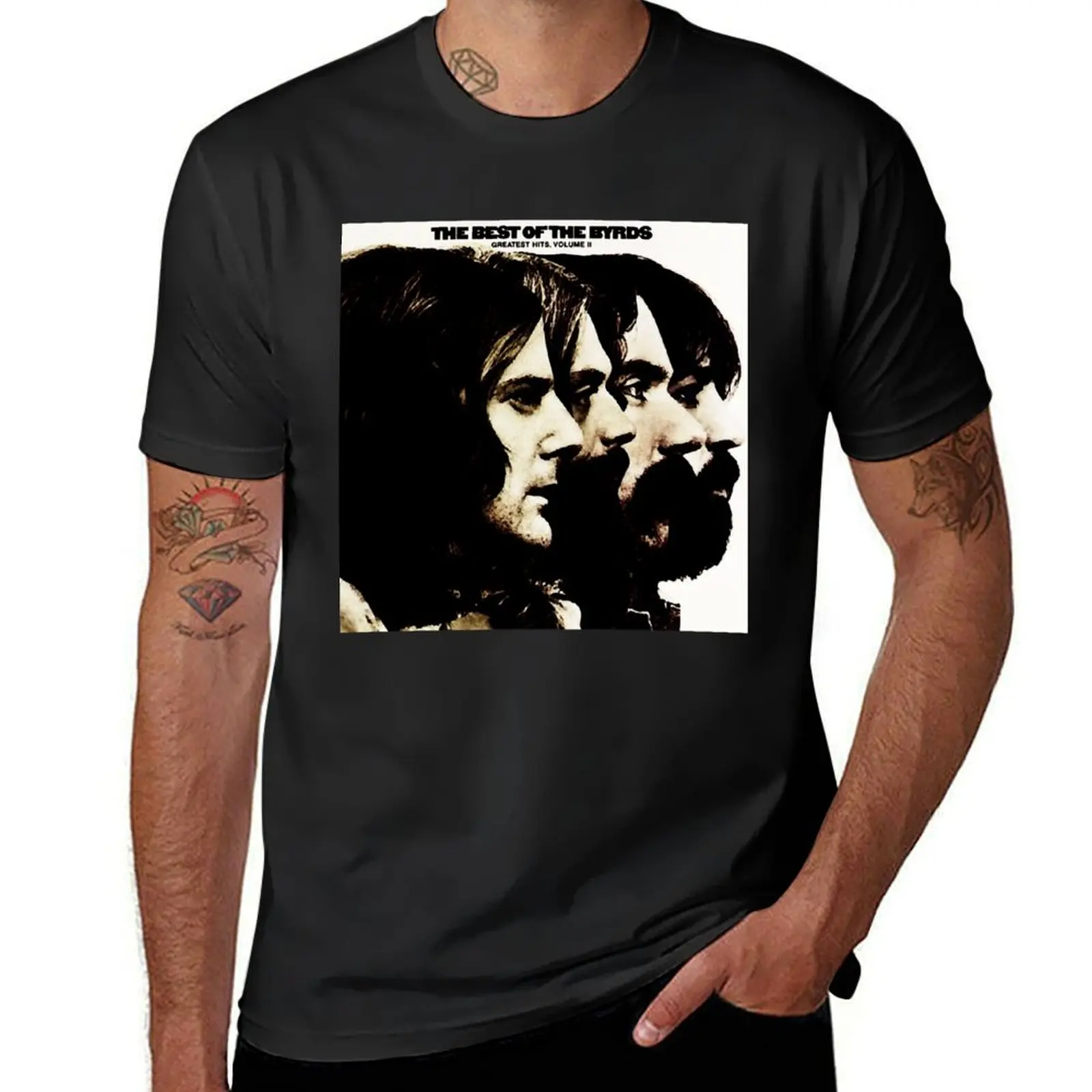 Международная группа в турне любимая классическая Футболка группы byrds Спортивная футболка с коротким рукавом для фанатов черные футболки для мужчин