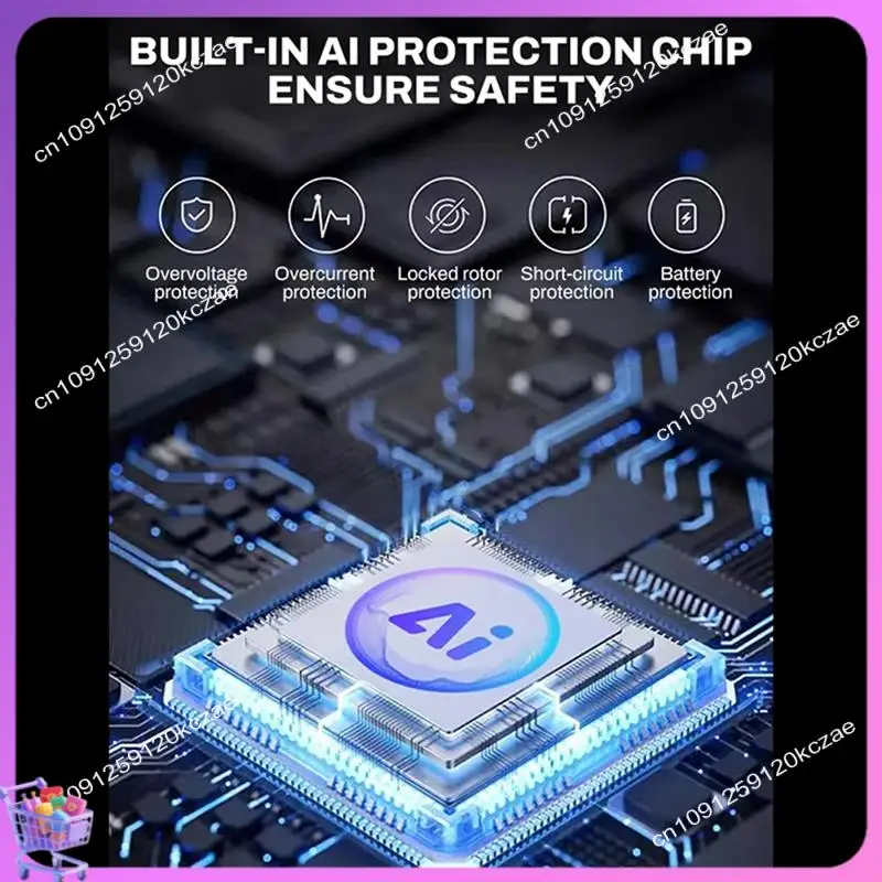 

X11A Портативный высокоскоростной бесщеточный вентилятор 6000 мАч с аккумулятором и дисплеем для выдувания пыли Ручной вентилятор Violent Turbo Jet Fan Белый