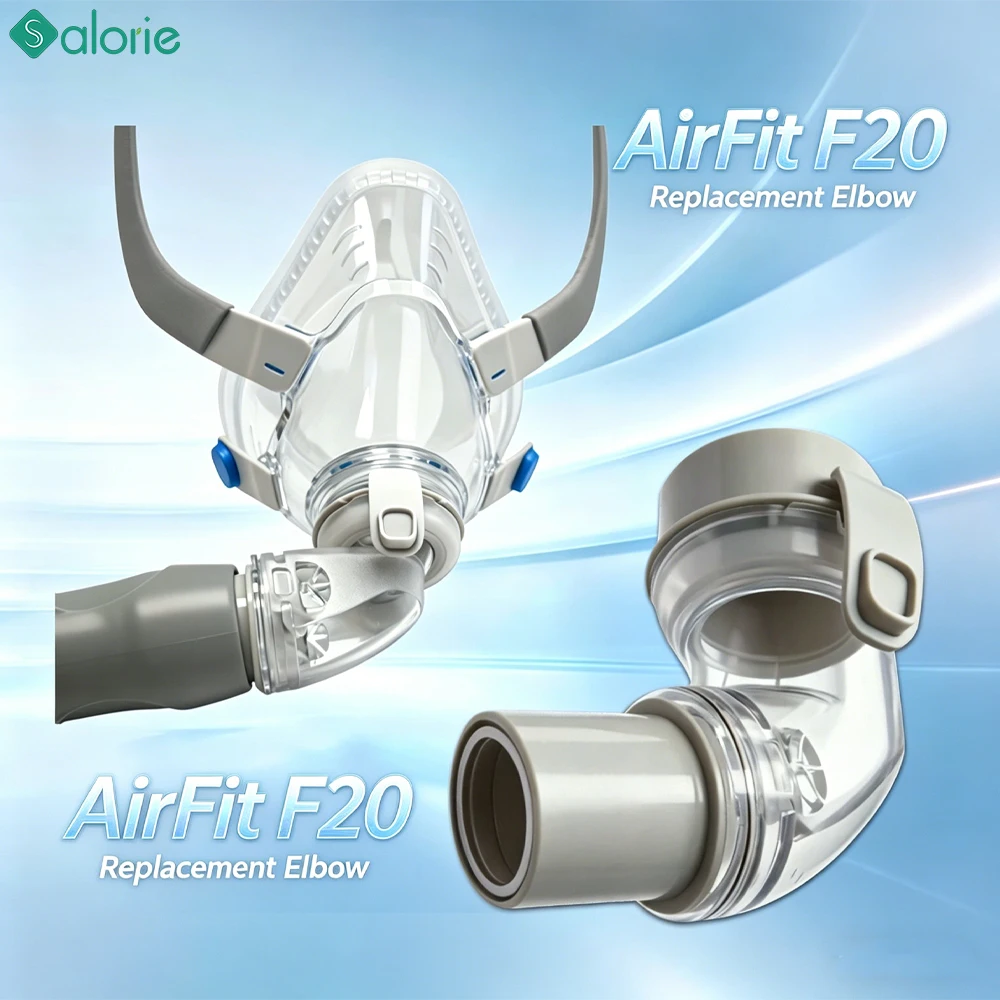 CPAP Replacement Elbows for AirFit F20 Quick Release Swivel Elbow Connector Compatible with F20 F30 Easy To Attach & Secure Fit