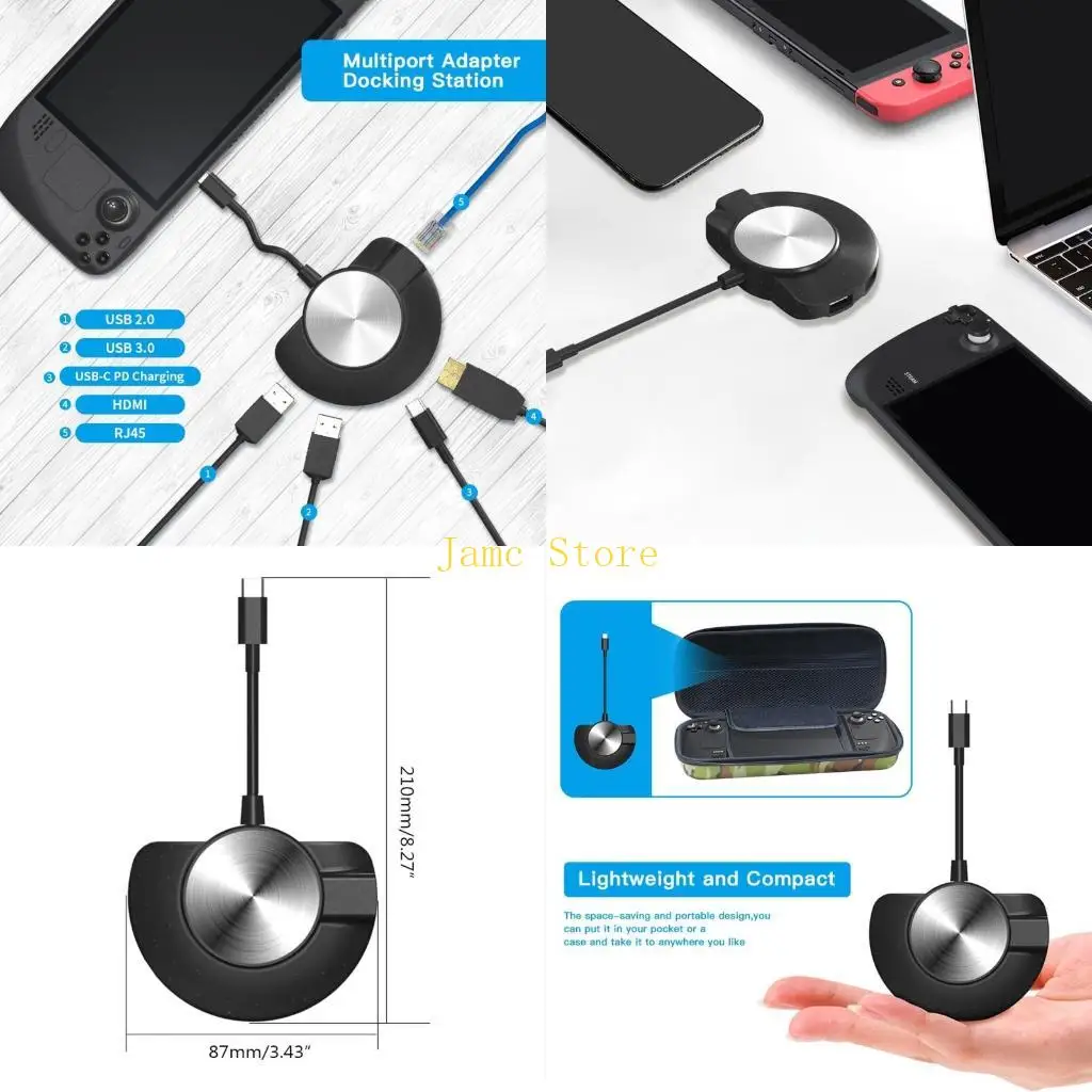 

LX0B Steam Deck/Switch OLED/Switch Универсальный преобразователь зеркального отображения ТВ для Ethernet P