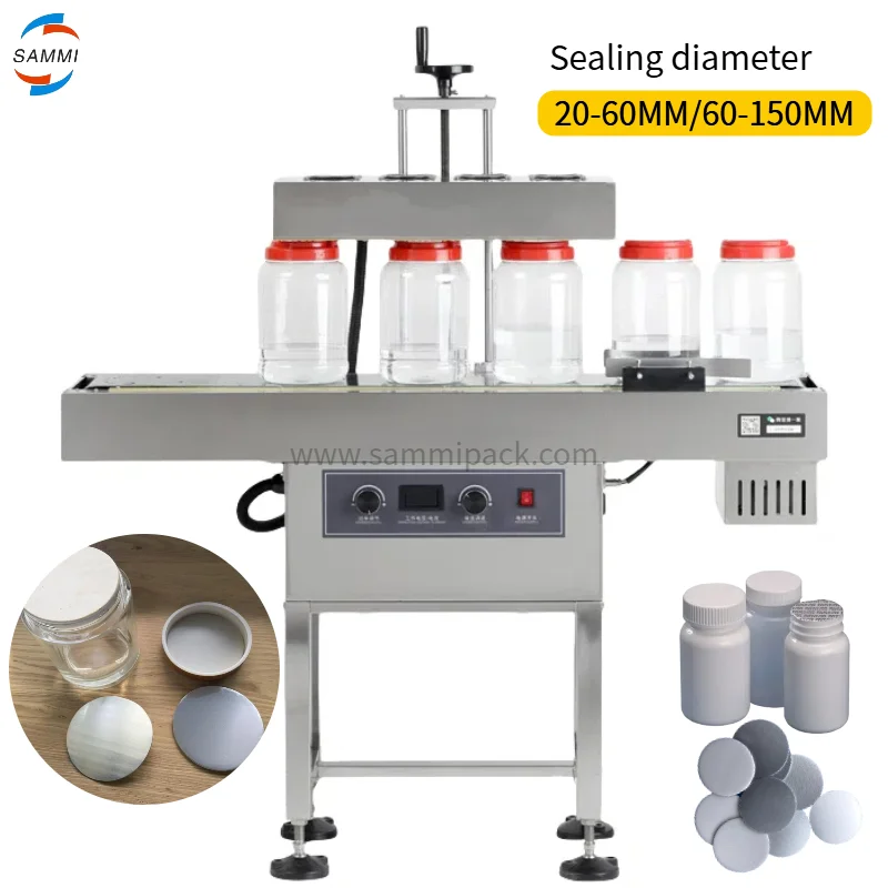 

Industrial Smaller Bottle Aluminum Lid Foil Induction Sealer Electromagnetic Sealing Machine 20-60MM 60-150MM