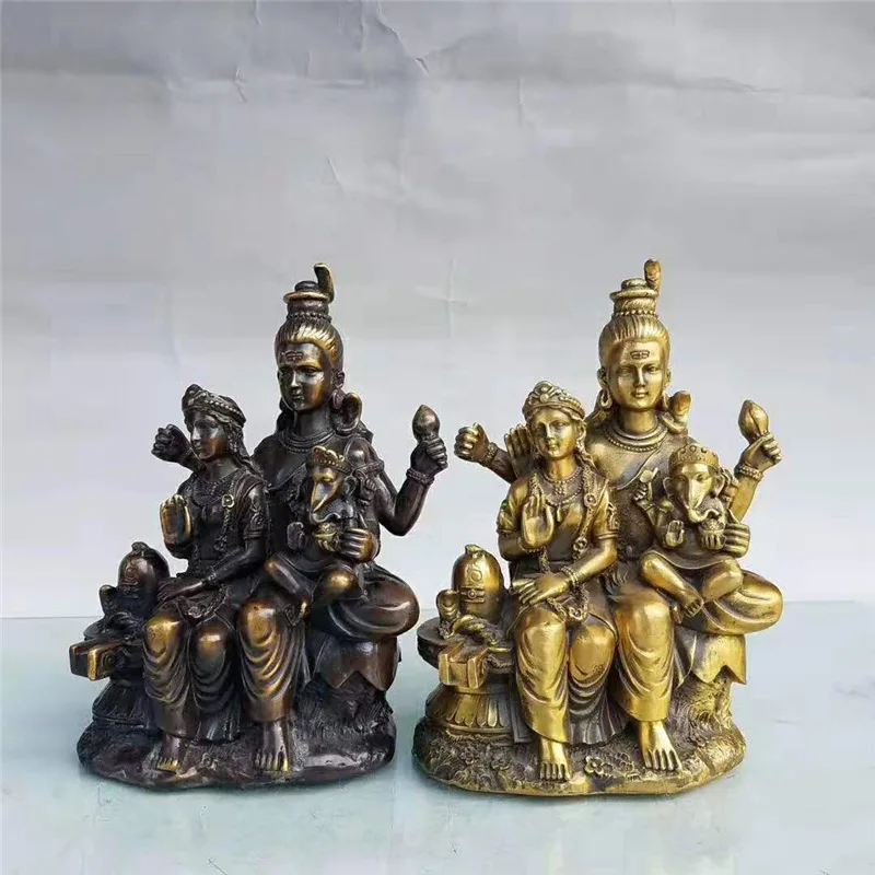 Brass Goddess of Wealth Ornament for Shop, Office Desk, Living Room, Home Craft Decoration, Gift