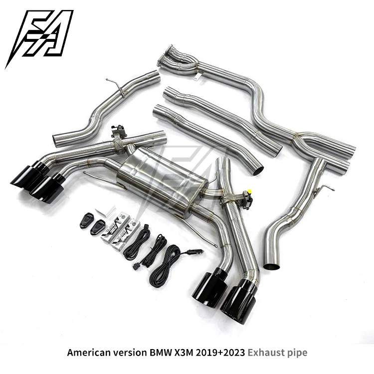 For  X3/X4/X3M 3.0T/2.0T F25/G08/G02 2011-2022 Tuned Exhaust System Performance CatBack Exhaust Pipe Electronic Valve Muffler