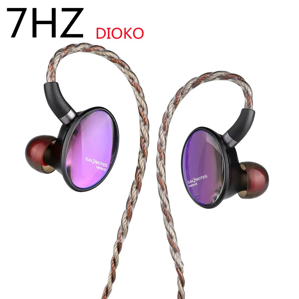 7HZ Crinacle Salnotes Dioko 14.6mm Planar Diaphragm Driver In Ear EarphoneHiFi Music Headphoens Detachable Cable 7HZ Timeless