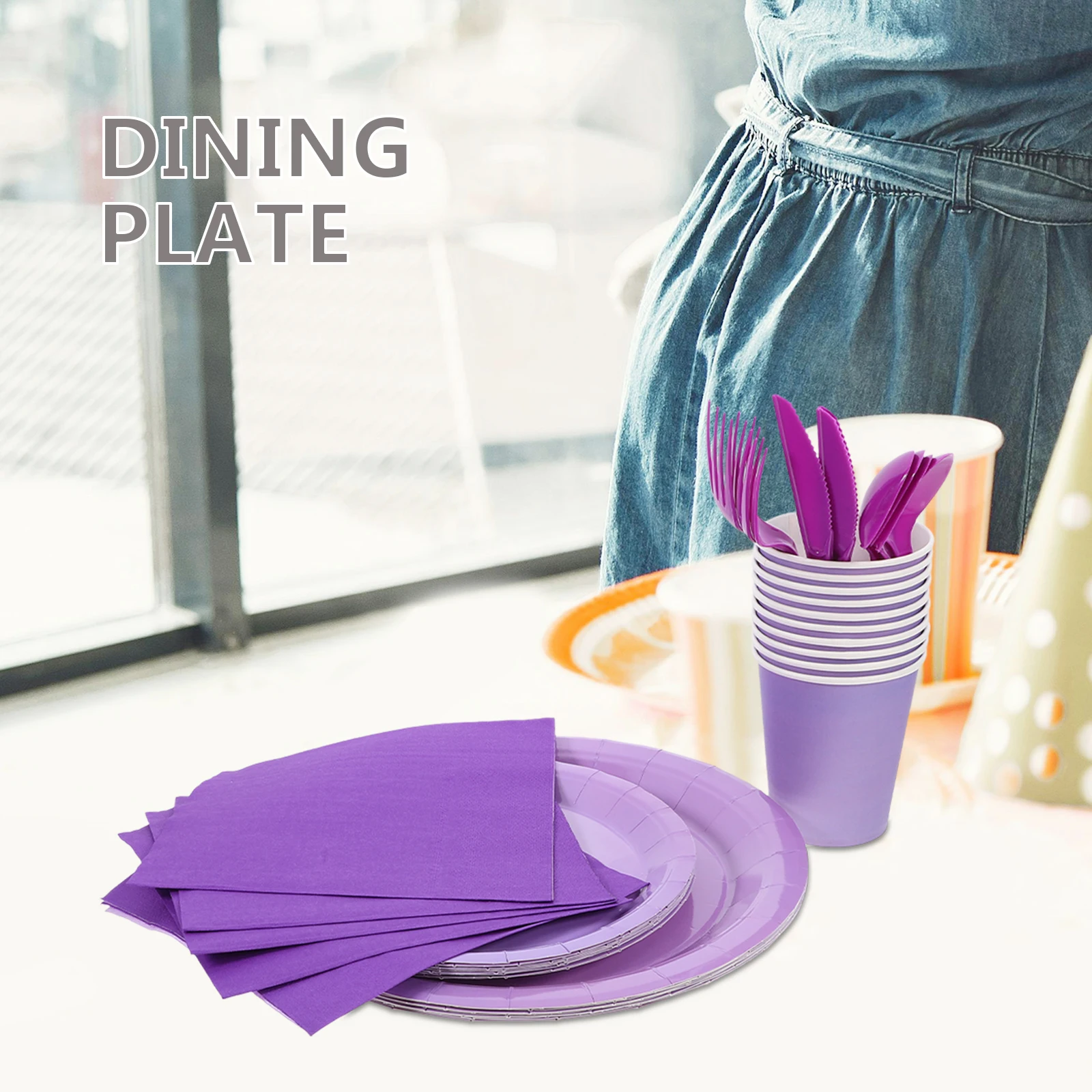 

Paper Plate Set Birthday Plates and Cups Red Napkins Gold Supplies Dinner