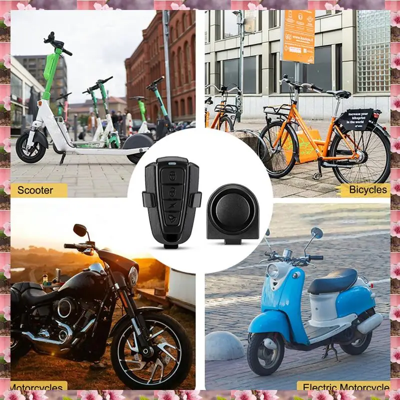 2025 ชาร์จ USB รีโมทคอนโทรลรถจักรยานยนต์ไฟฟ้าจักรยาน Security สัญญาณกันขโมยสูงและต่ําอุณหภูมิความต้านทาน, USB Char