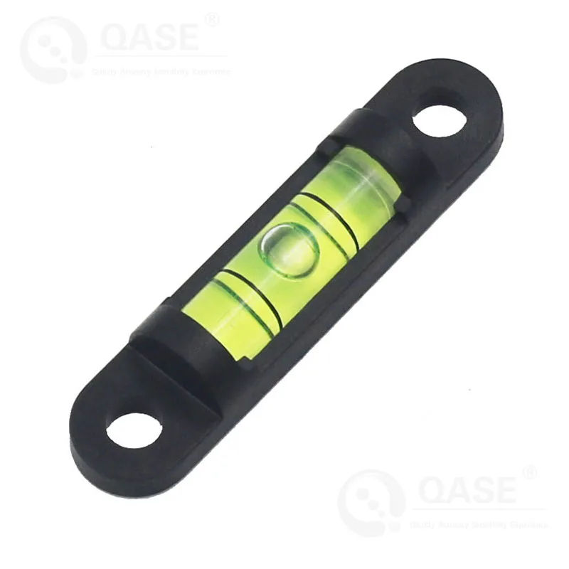 41mm Mini Tube Plastic Bubble Level with Installation Hole for TV Holder Rack Small Instrument Equipment Leveling Tool DIY Parts