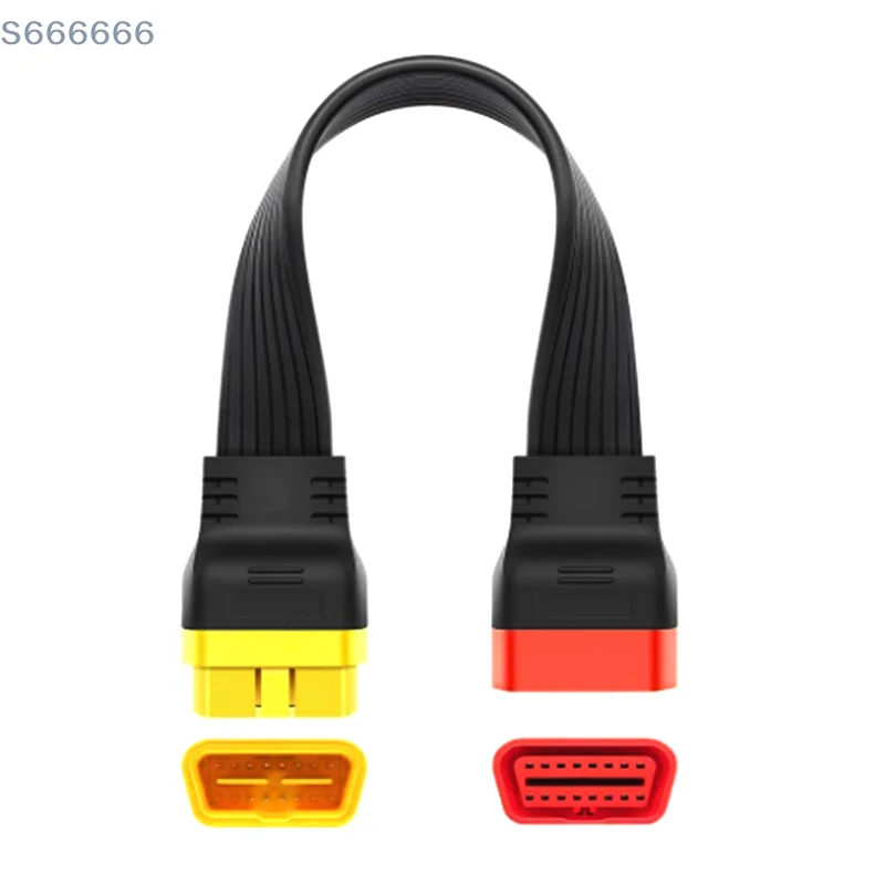 

OBD2 OBDII Extension Cable Male To Female Connector 16Pin Diagnostic Tool For ELM327 Launch Think Diag Adapter Unbendable