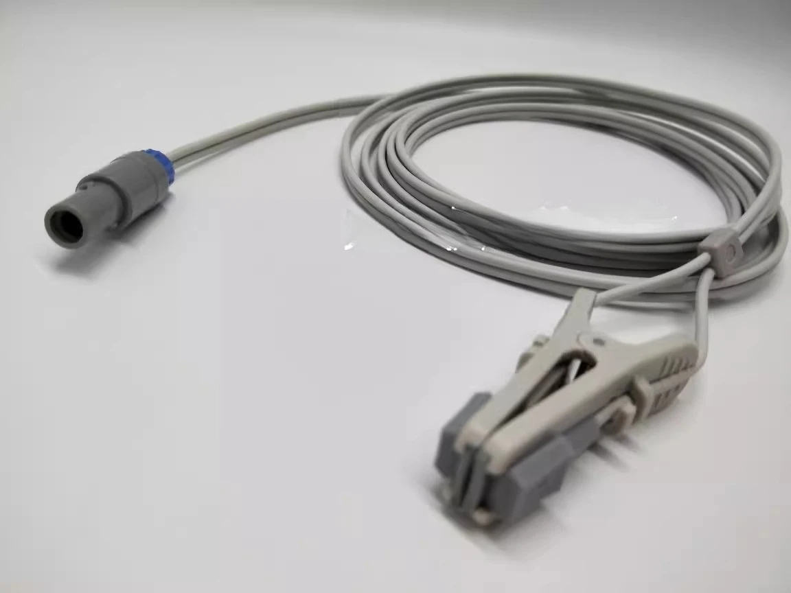 متوافق مع Mindrays MEC1000 MEC2000 PM9000 PM7000 مشبك لسان الحيوانات الأليفة مسبار الأكسجين في الدم