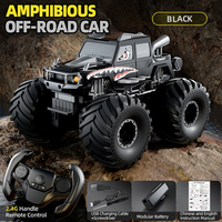 JJRC Q215 Amphibious RC Car 2.4G 4WD Remote Control Truck Climbing Off Road Waterproof Armored Vehicles Kid Toys Gift
