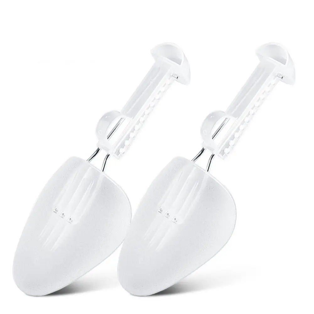 Barella per scarpe in plastica regolabile da 1/2 paia, portatile, per evitare la piega, supporto a forma di scarpa, molla di tensione, bobina traspirante