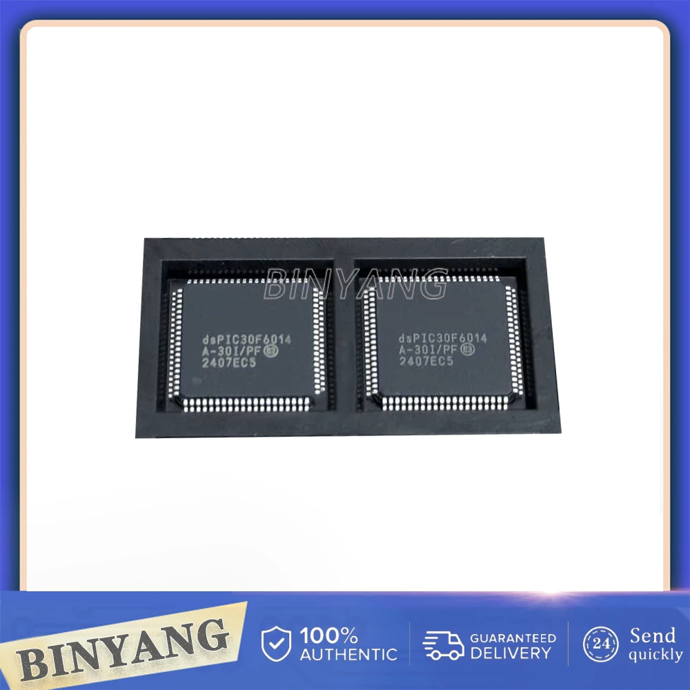 1PCS/lot DSPIC30F6014A-30I/PT QFP80 100% new imported original IC Chips Fast delivery