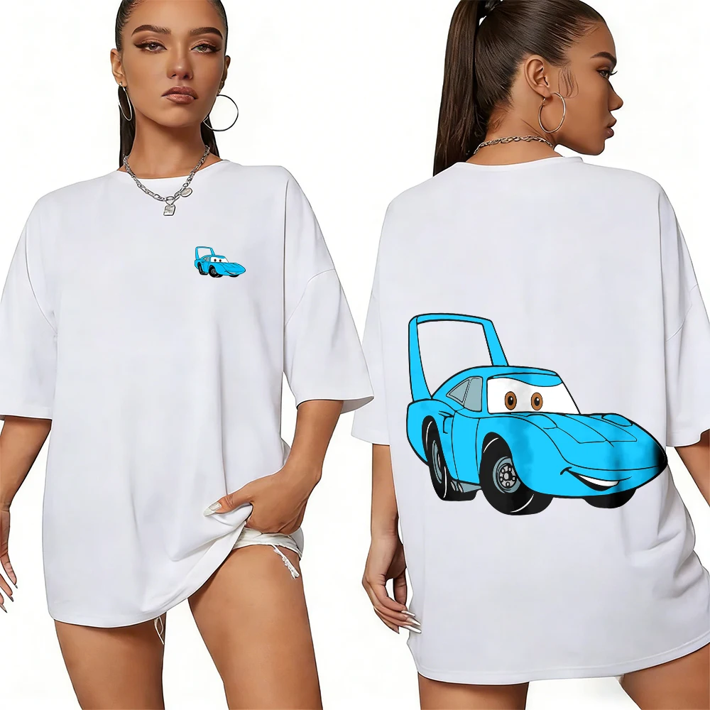 

Летнее автошоу Disney's Presents Cruze's Racing Image, футболки с принтом из 100% хлопка для мужчин и женщин, повседневные дышащие топы