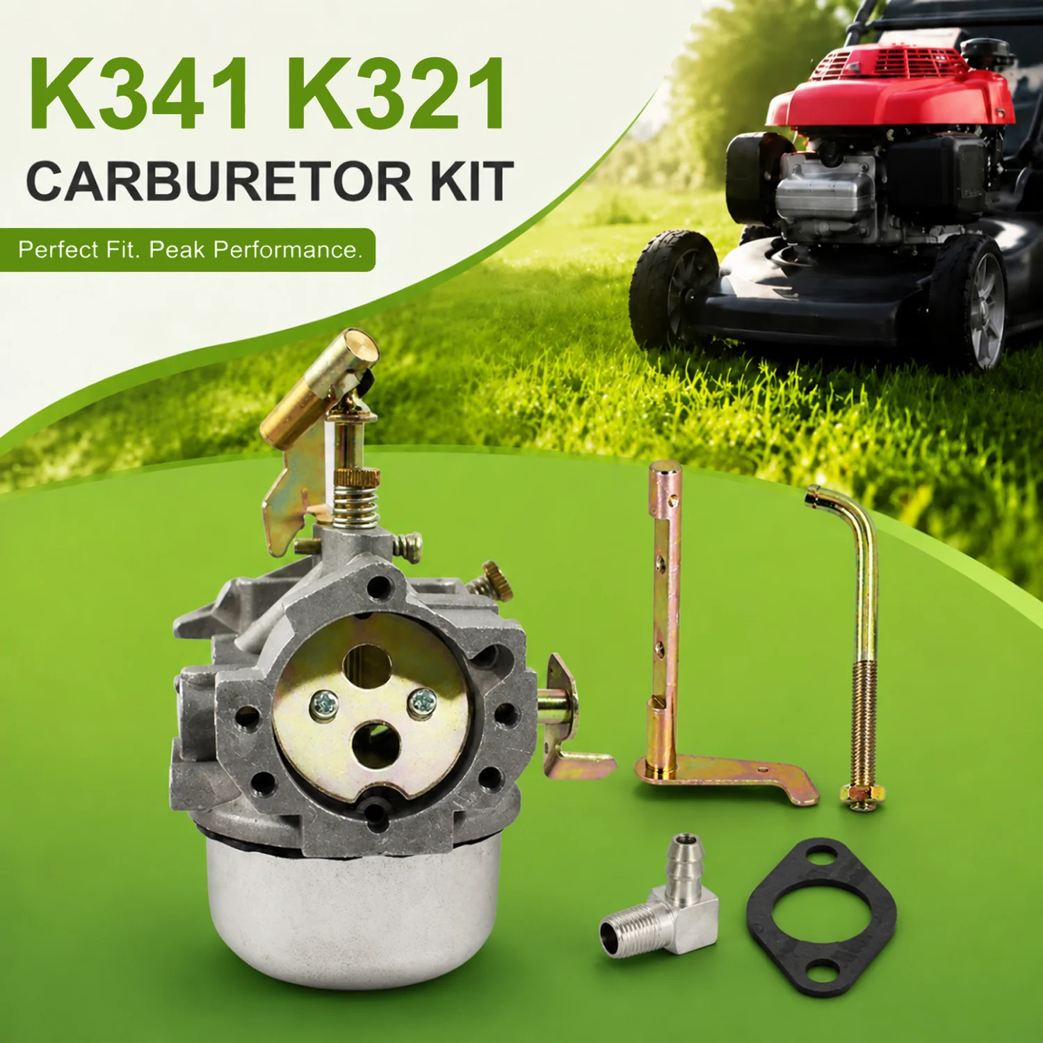Carburetor Kit For Kohler K321 K341 Engine 14-16HP Tractor 110 112 210 212 Cub Cadet OEM Carburador Rebuild Parts Set