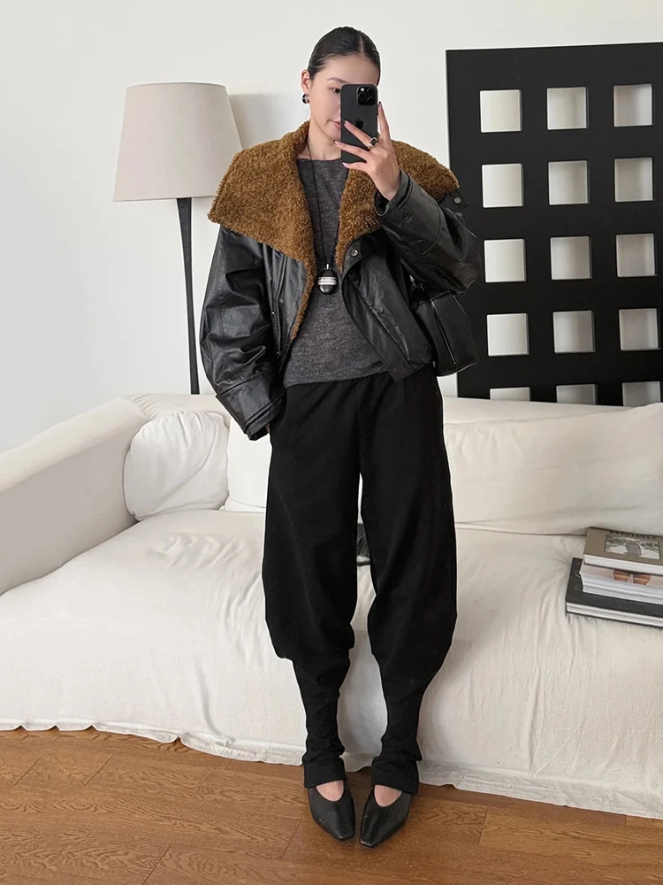 Winter Samt Navy Kragen Kordelzug Unten Jacke Frauen Weiße Ente Unten Zipper Jacken Weibliche Lose Warme Parker Baumwolle Outwears