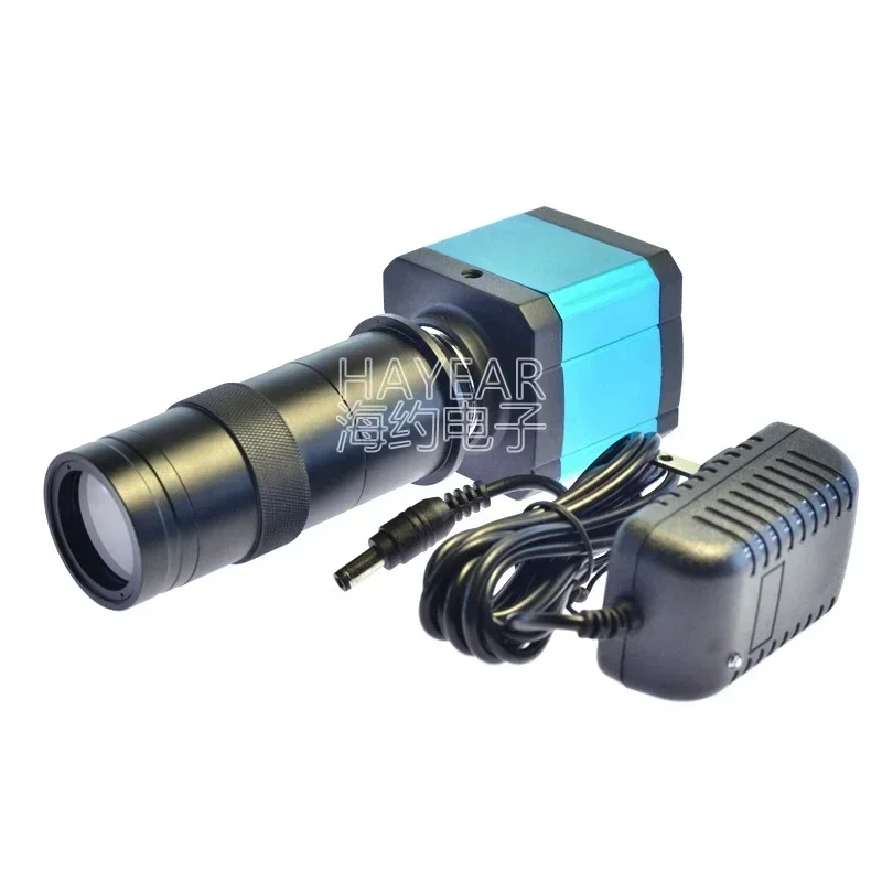 Câmera de Microscópio Digital 14MP HDMI HD USB com Lente C-MOUNT 100X, Acessório para Telescópio, Objetiva Auxiliar C-Mount