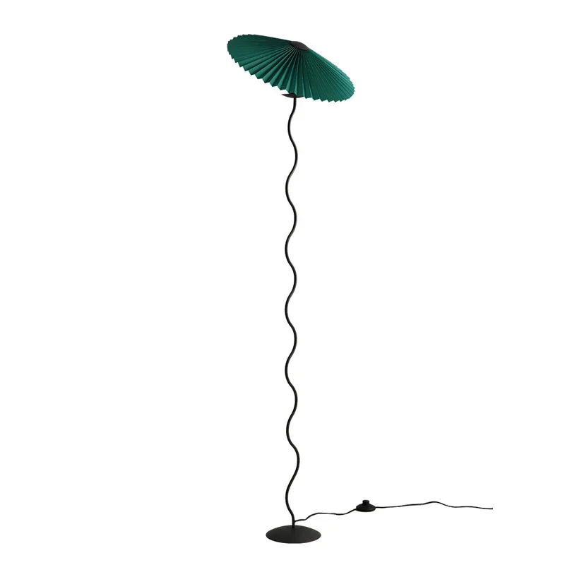 Imagem -06 - Nordic Minimalista Plissado Tecido Led Floor Lamp Standing Table Light Home Decor Sala de Estar Sofá Canto Quarto Cabeceira