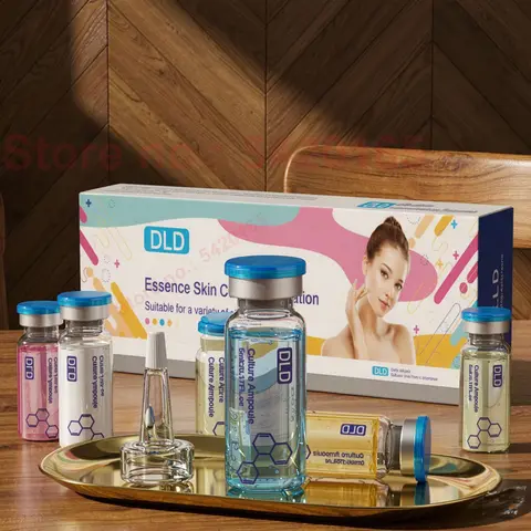 5pcs Safe Korea BB Cream Glow Ampoule Skin Booster Serum Kit Whitening Niacinamide Foundation Moisturize Rejuvenate Skincare
