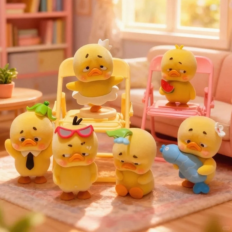 

Подлинная глухая коробка Upsetduck Don't Drain Yourself, внутренняя серия, модная утка, животное, аниме, периферийные плюшевые настольные игрушки, подарки