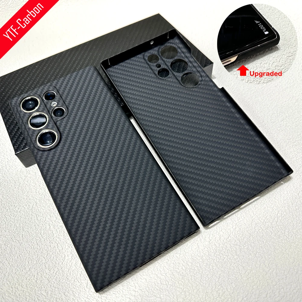 

YTF-Carbon Fiber Case for Samsung Galaxy S23 Plus/S23 Ultra, Ultra-Thin Shockproof and Durable Phone Protective Cover