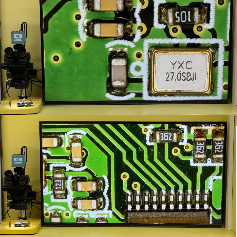 Kailiwei 1080P 48MP 2K 4K HDMI USB VGA Video Camera 50X 100X Simul-Focal Stereo Trinocular Microscope Phone Soldering PCB Repair