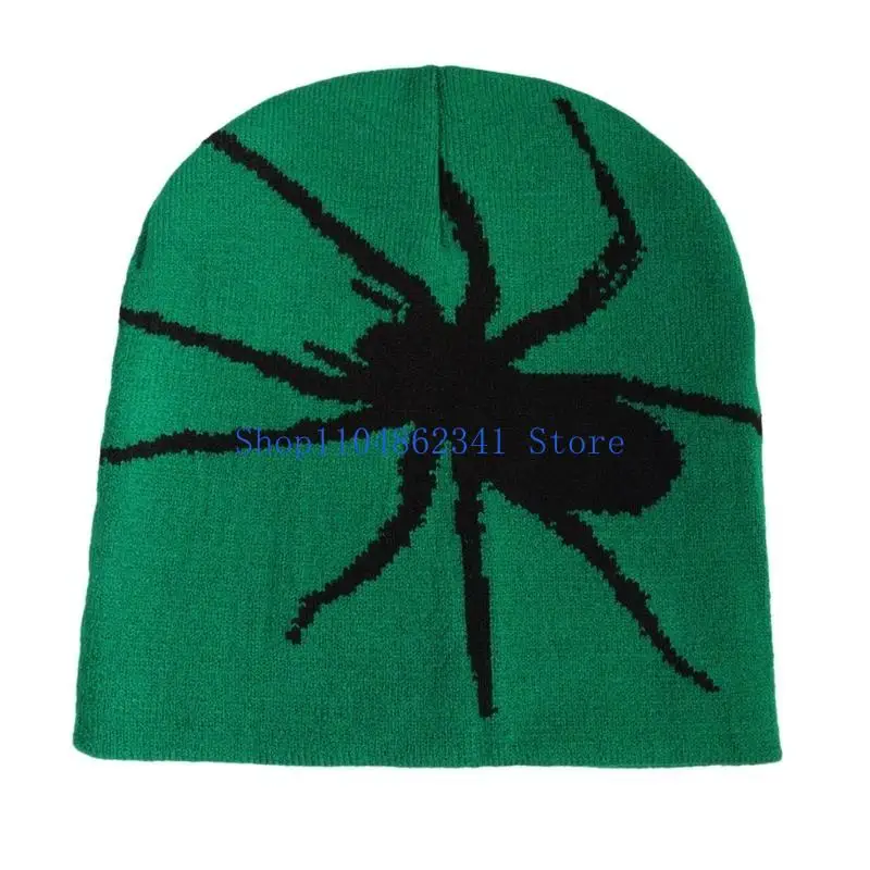 5asd متماسكة الجاكار العناكب نمط قبعة لطيف الطلاب في الهواء الطلق الدراجات التزلج قبعة هالوين الشتاء إبقاء قبعة تدفئة للزوجين