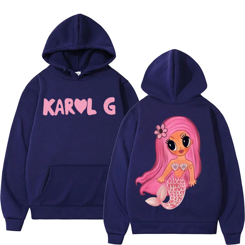 In My Bichota Era Karol G Print Hoodies Fairy Mermaid Vintage Cartoon Hoodie Men Women's Fashion Aesthetic Sweatshirts Pullovers