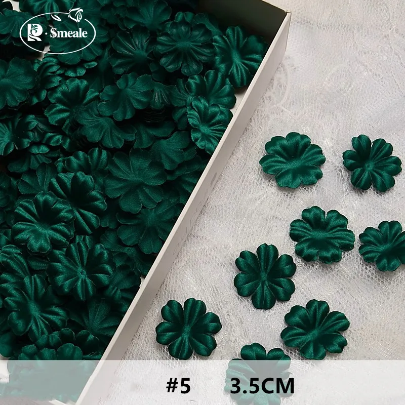 200 Stück/Packung. Mehrfarbige Stoffblütenblätter für Hochzeitskleid, Kinderkleidung, Feendekoration, DIY-Schmuckmaterial – Detail 3