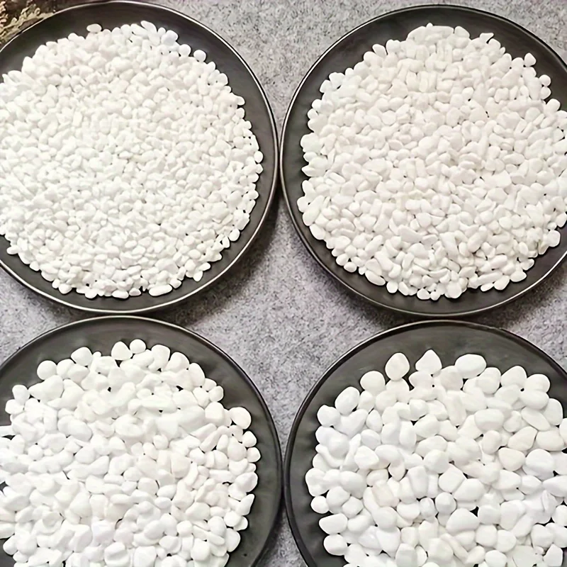 500g White Stone Size Pebble Garden Original Stone Natural Courtyard Balcony Landscape Paving Landscape White Stone