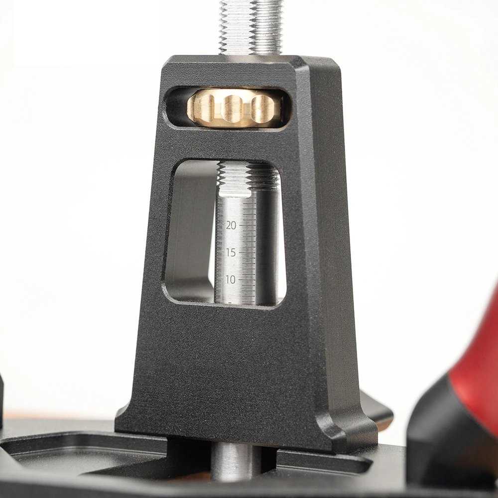 Woodworking Bottom Cleaning Planer, CNC Maching, Processamento Anodizado, com Brass Nut, Ajuste de Profundidade, Groove, Hand Plane Tool