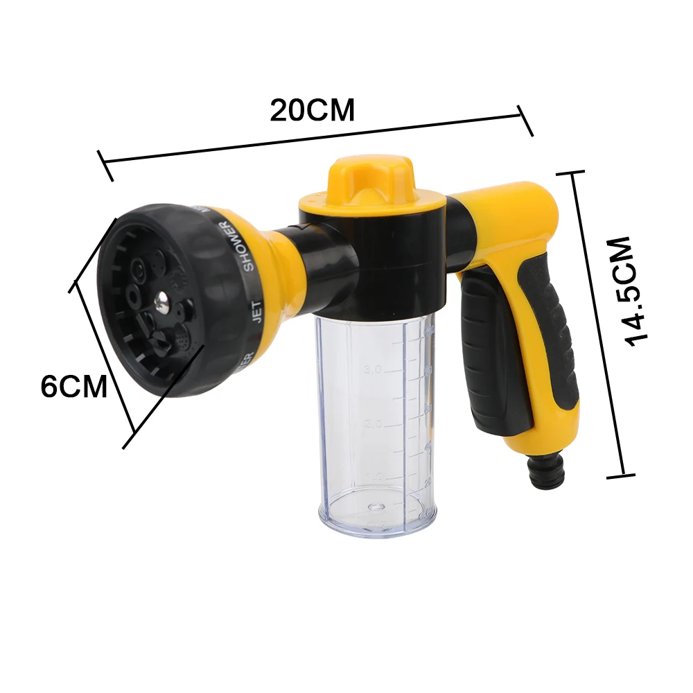 Cleaning Tool Water Gun Portable Car Washer Sprayer Auto Foam Lance 3 Grades Adjustable Nozzle Jet High Pressure