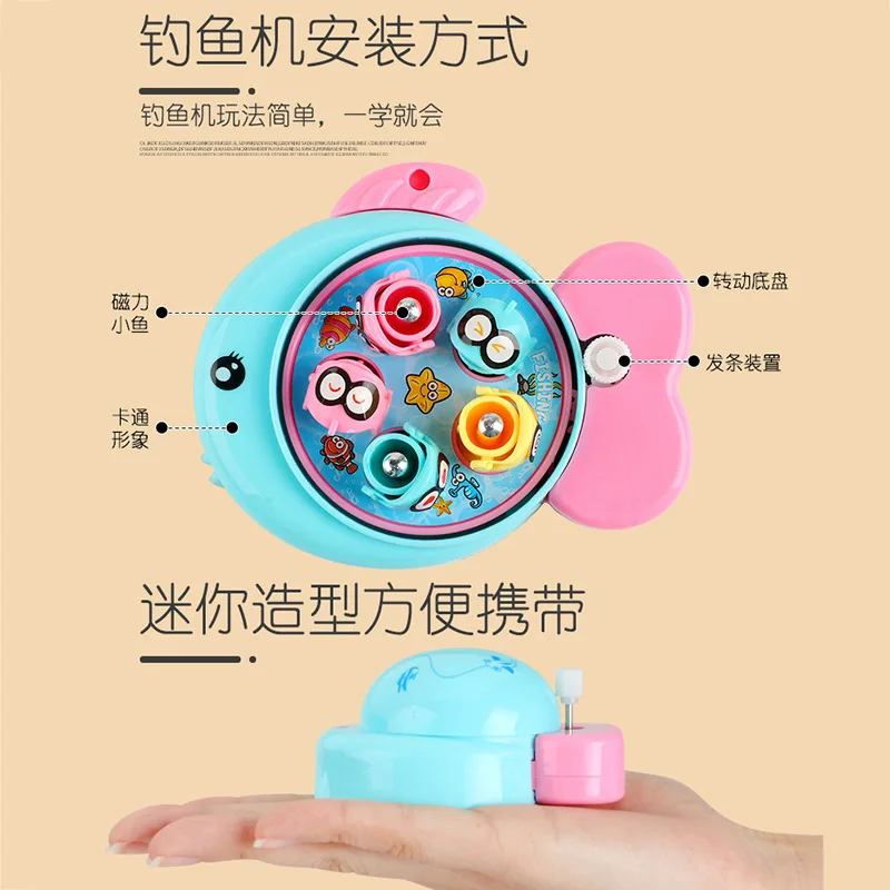 Kindervisspeelgoed magnetische bulk nep vis kraam vis puzzel leuk vissen spel console simulatie hengel