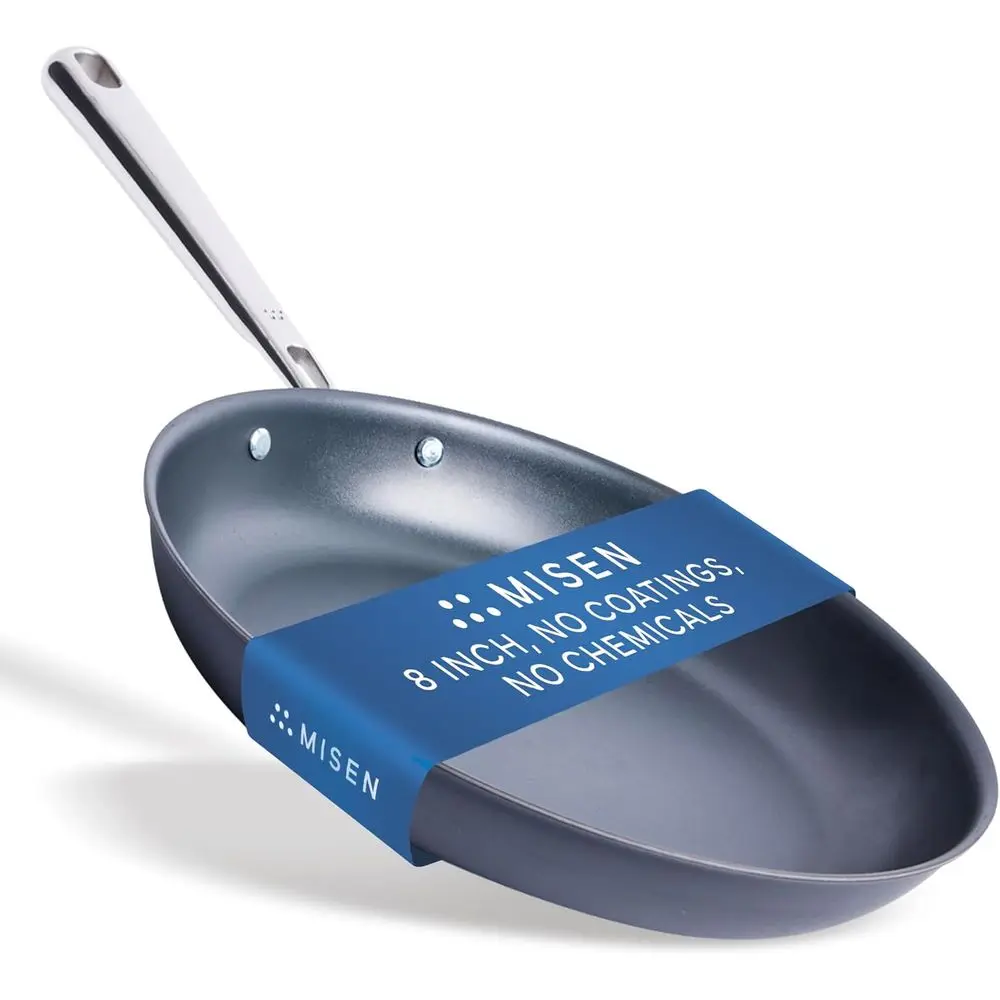 

Frying Pan – Carbon Steel Pan, Naturally Nonstick No-Coating Surface, Ultra-Durable & Oven-Safe, Induction & Gas Compatible - 8