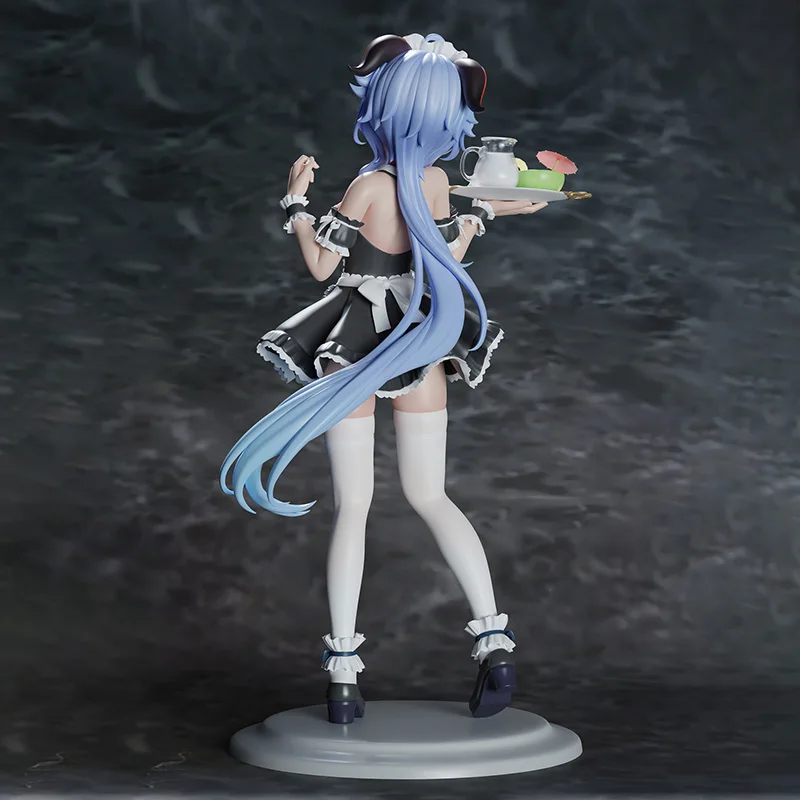 Figura de Anime Genshin Impact, figura de acción Gan Yu Maid, estatua de Pvc Gk, modelo de muñeca, adorno de colección, decoración de habitación D, 26cm