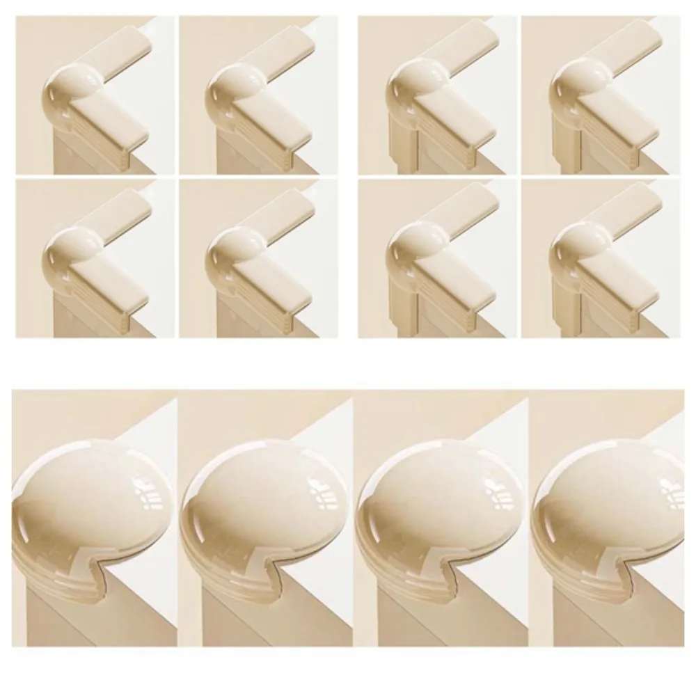 

12pcs/set Airbag Silicone Edge Corner Double-sided Tape PVC Table Corner Protective Cover Traceless L-Shaped