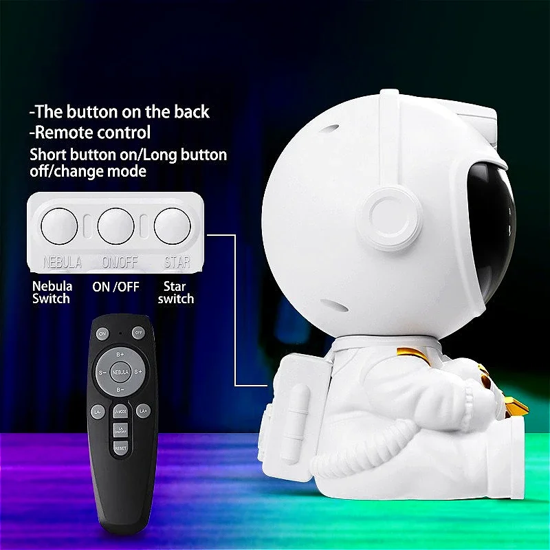 Astronaut Projector Night Light Nebula Galaxy Star Ceiling Galaxy Lights Home Party Decorative Bedroom Ambient Light Kids Gift