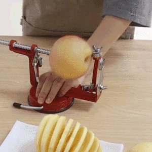 Éplucheur à pommes 3 dans 1 Écorchon en acier inoxydable Coupe-tranches Épluche-fruits à manivelle Outils pour trancher Éplucher de pommes de cuisine 8 meilleures ventes Apple Core Remover - No 5