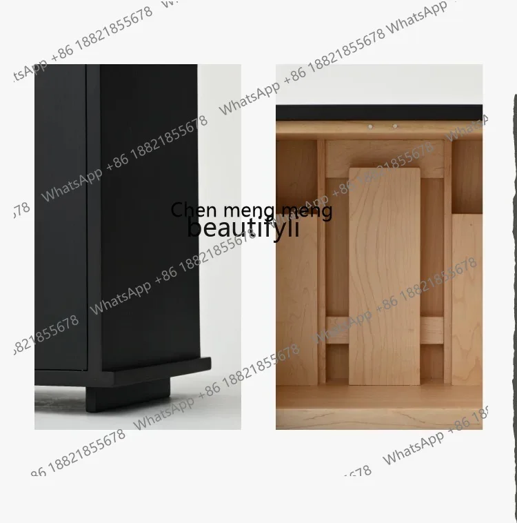 G153 Wooden ancestral shrine, new Chinese sliding door cabinet casket