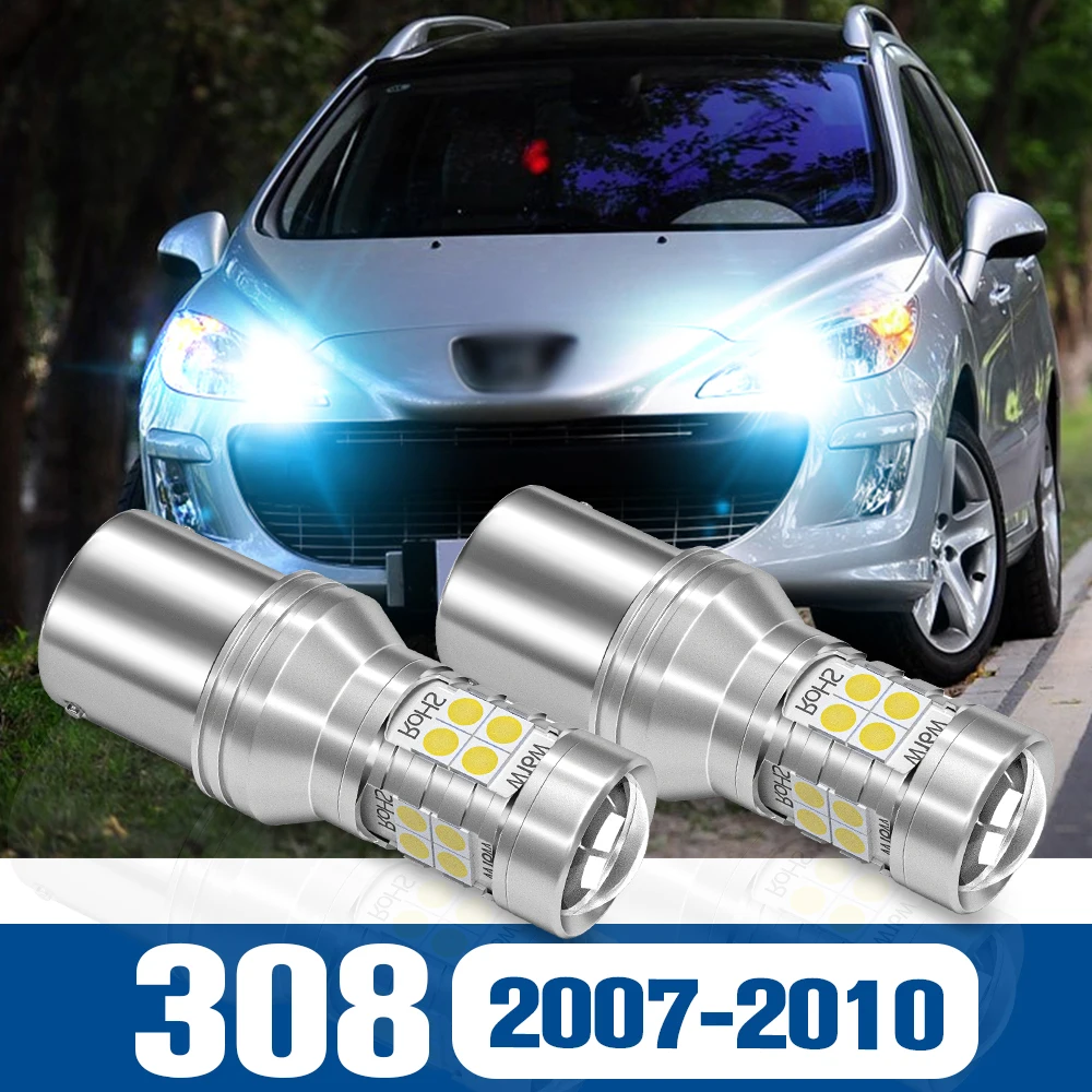 

2pcs LED Daytime Running Light DRL Lamp Accessories Canbus For Peugeot 308 I 2007 2008 2009 2010